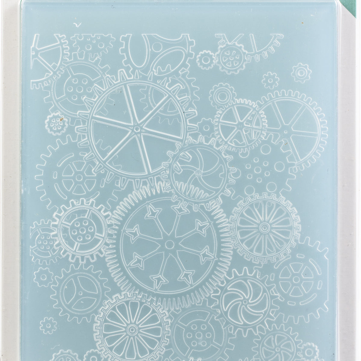 Memory Box 3D Embossing Folder 4.5"X5.75" Put It In Gear – Scrapbook ...