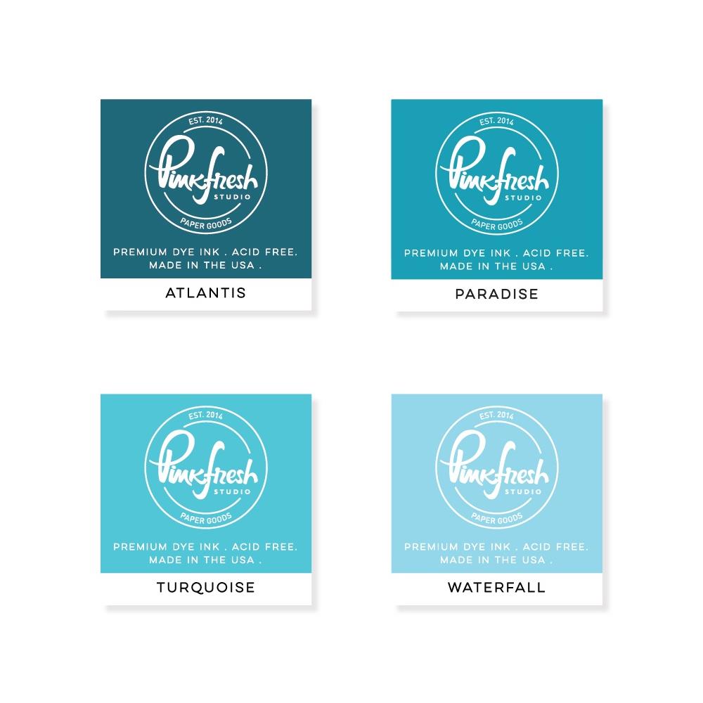 Pinkfresh Studio Premium Dye Cube Ink Pads 4 Colors