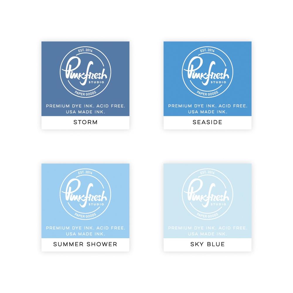 Pinkfresh Studio Premium Dye Cube Ink Pads 4 Colors