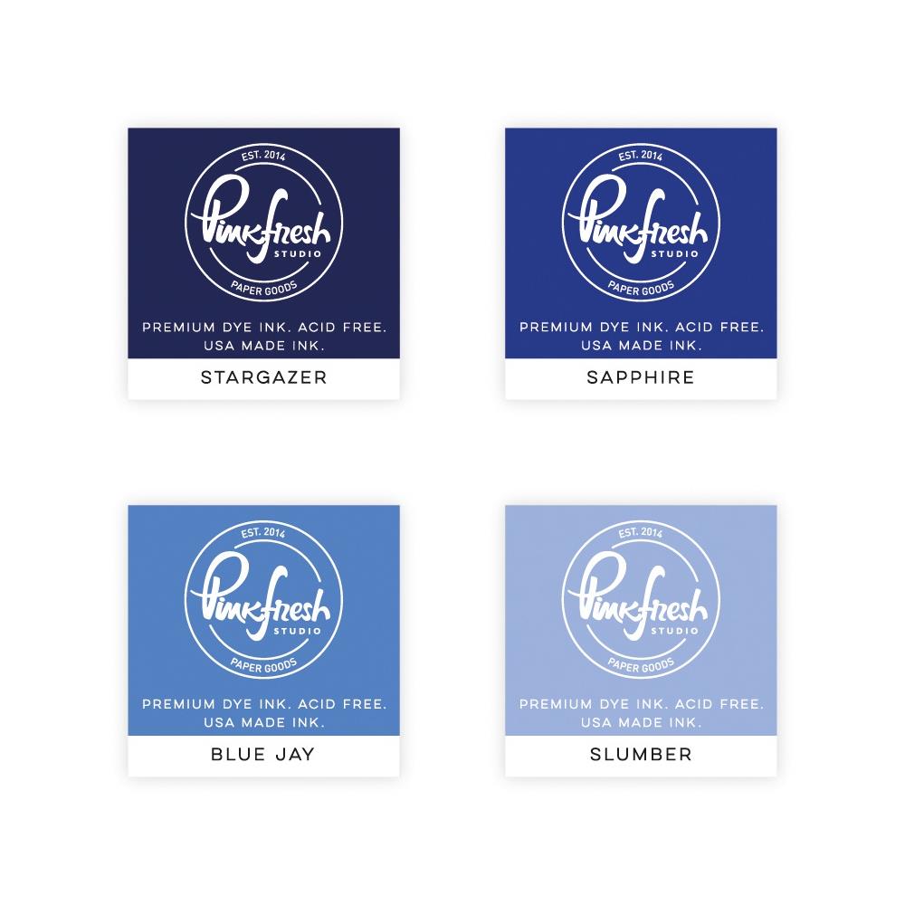 Pinkfresh Studio Premium Dye Cube Ink Pads 4 Colors