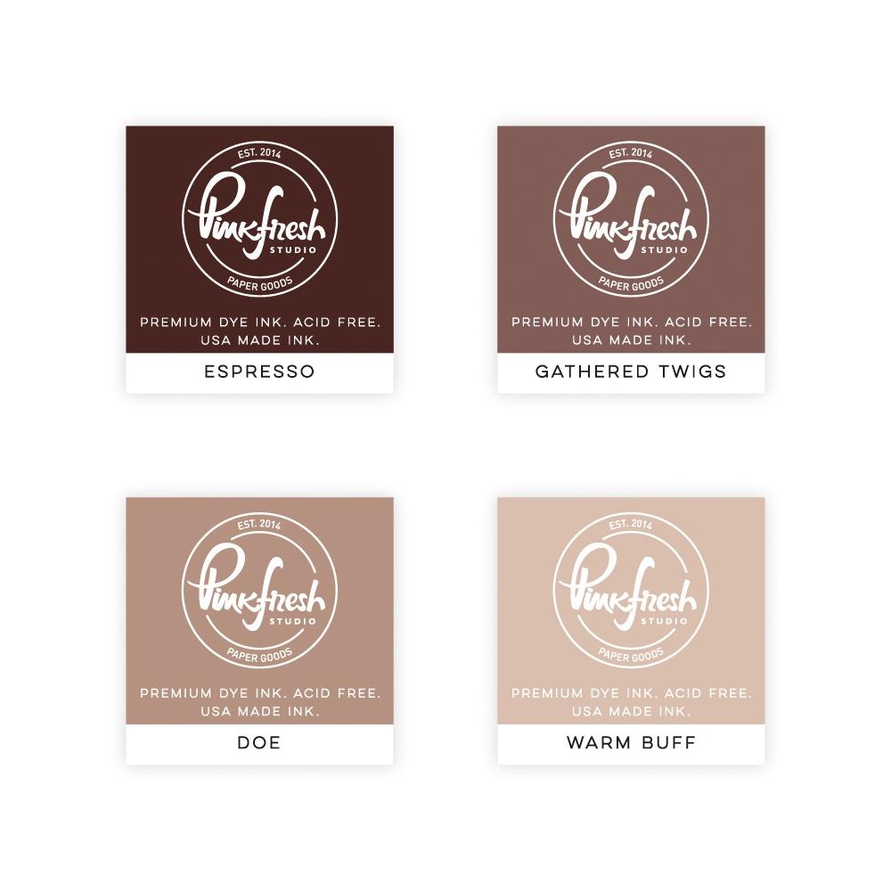 Pinkfresh Studio Premium Dye Cube Ink Pads 4 Colors