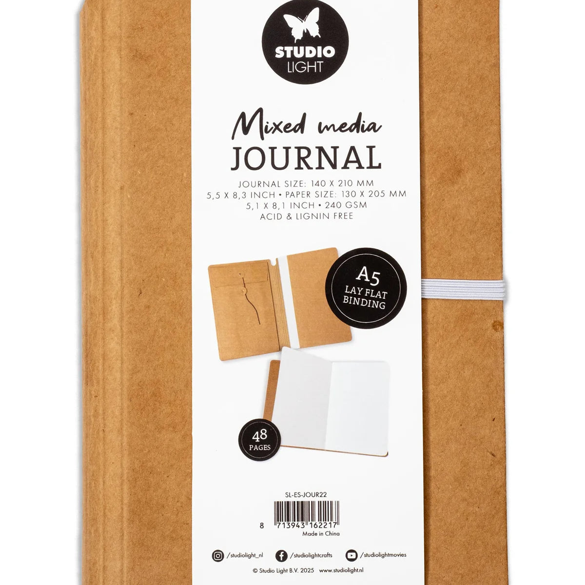 Light Journal Studio Light Journal Mixed Media A5 Essentials 48 Pages – Scrapbook Art ...