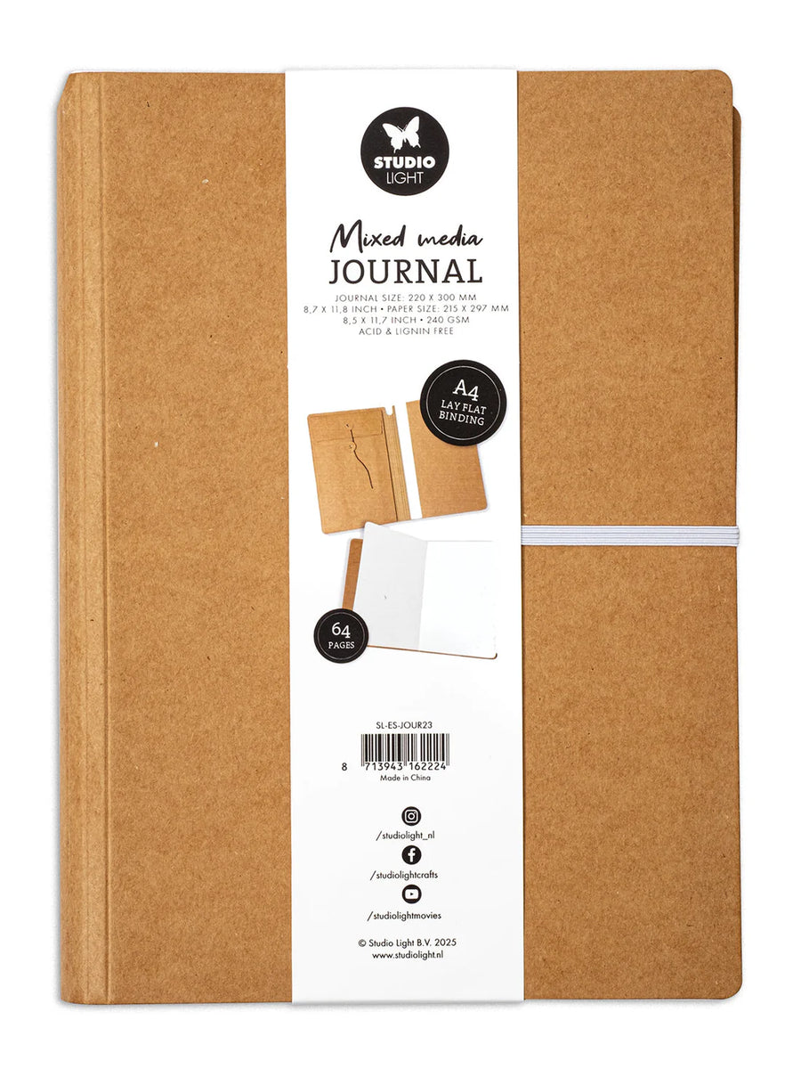 Light Journal Studio Light Journal Mixed Media A4 Essentiels 64 Pages – Scrapbook Art ...